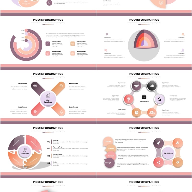 信息图表PPT模板素材Pico Infographic