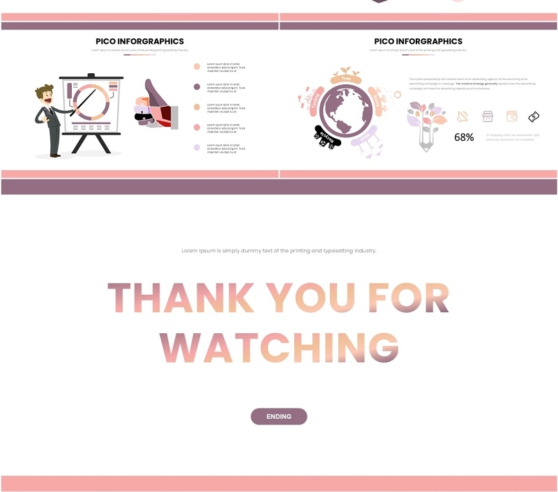 信息图表PPT模板素材Pico Infographic