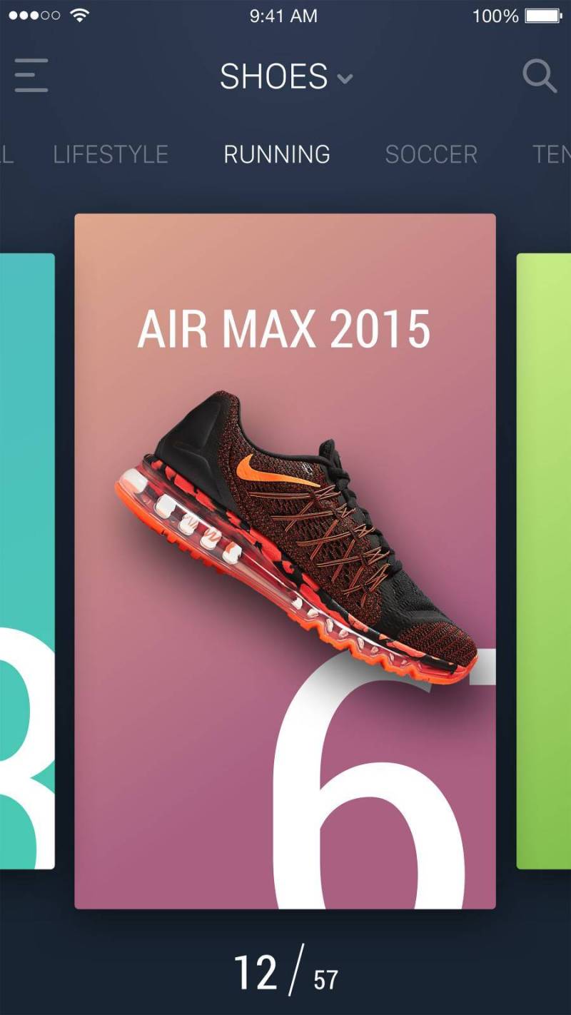 Air Max 产品卡片界面