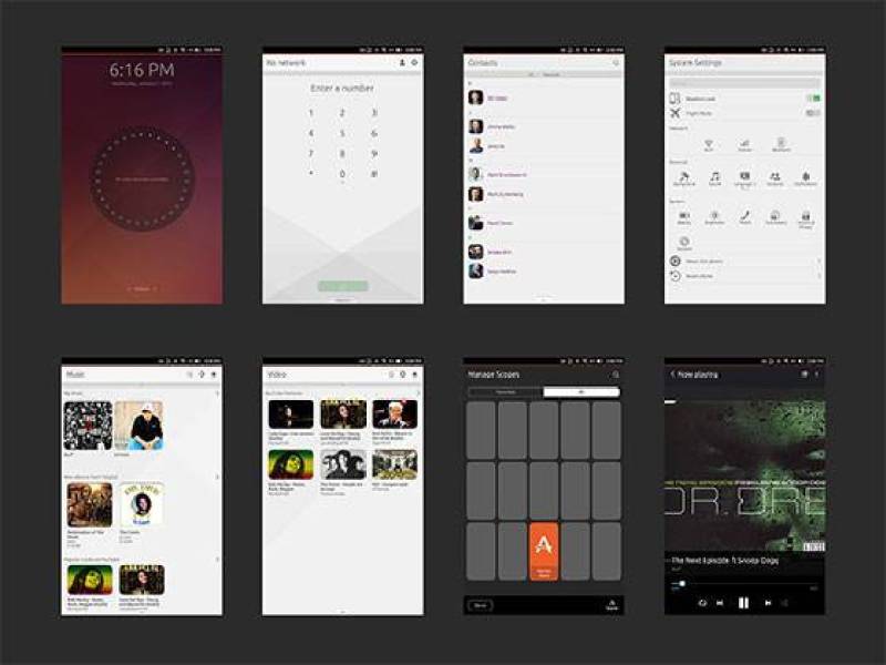 Ubuntu Touch GUI