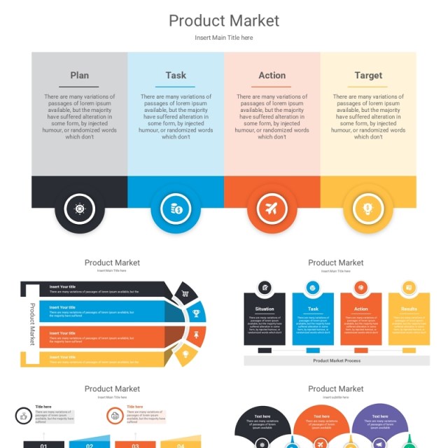 产品聚焦信息图PPT模板Product Focus