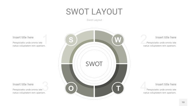 灰色SWOT图表PPT10 灰色SWOT图表PPT10