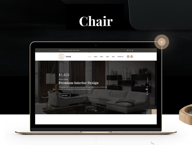 高级室内设计与建筑素描模板，椅子