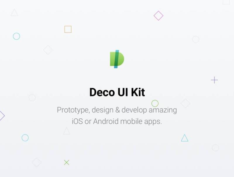 原型，设计和开发惊人的移动应用程序。，Deco UI Kit