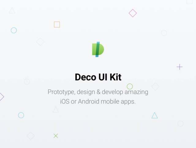 原型，设计和开发惊人的移动应用程序。，Deco UI Kit