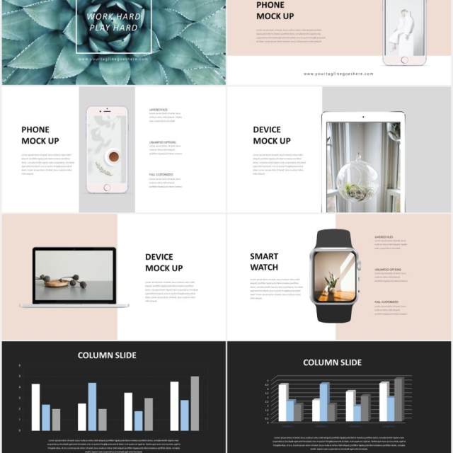 优雅高端作品展示PPT模板Elegant - Powerpoint Template