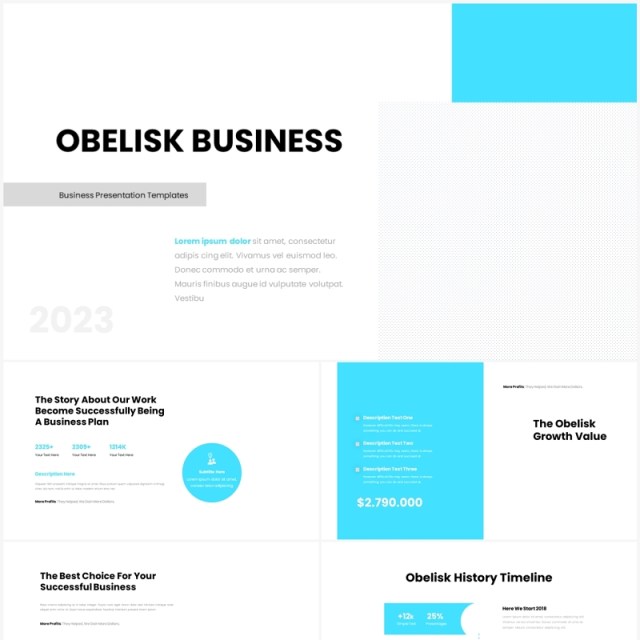 简洁公司项目计划报告PPT模板(无图可插图)Obelisk No Image 简洁公司项目计划报告PPT模板(无图可插图)Obelisk No Image