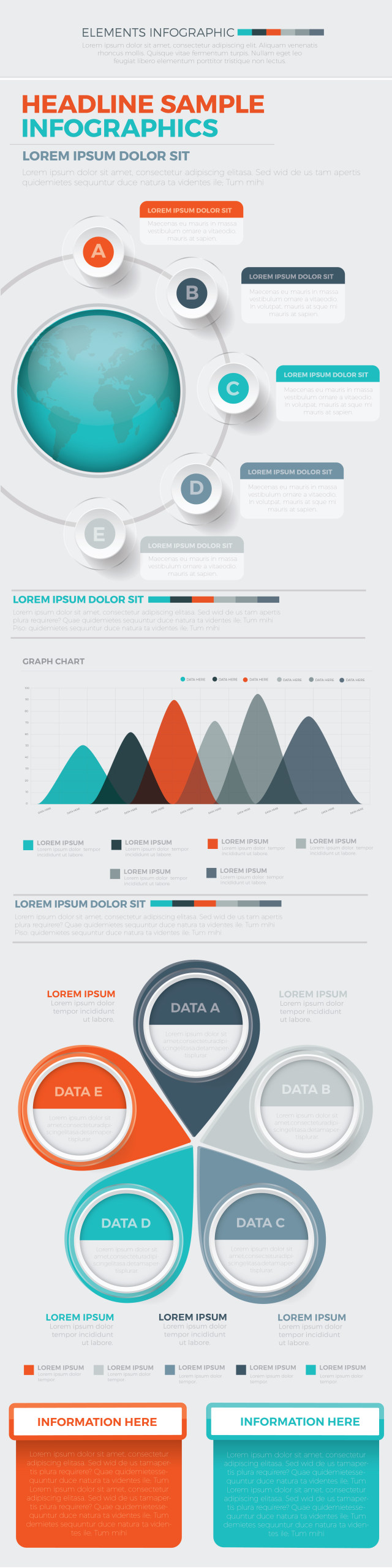 标题示例信息图表矢量元素 HEADLINE SAMPLE INFOGRAPHICS 标题示例信息图表矢量元素 HEADLINE SAMPLE INFOGRAPHICS