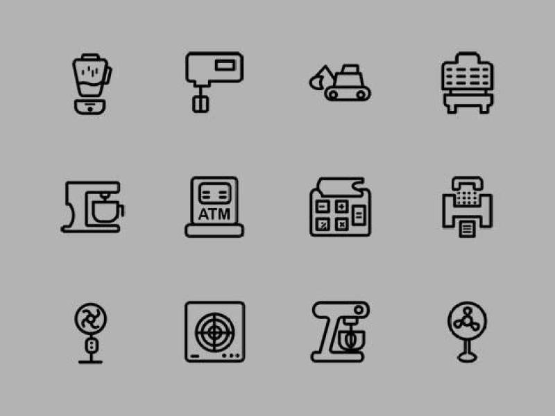 30 Machines Icons