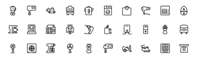 30 Machines Icons