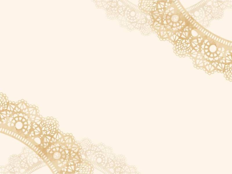 上下框架：对角花边米色