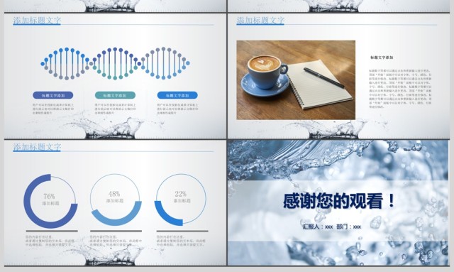 创意水滴简约商务通用汇报ppt 创意水滴简约商务通用汇报ppt