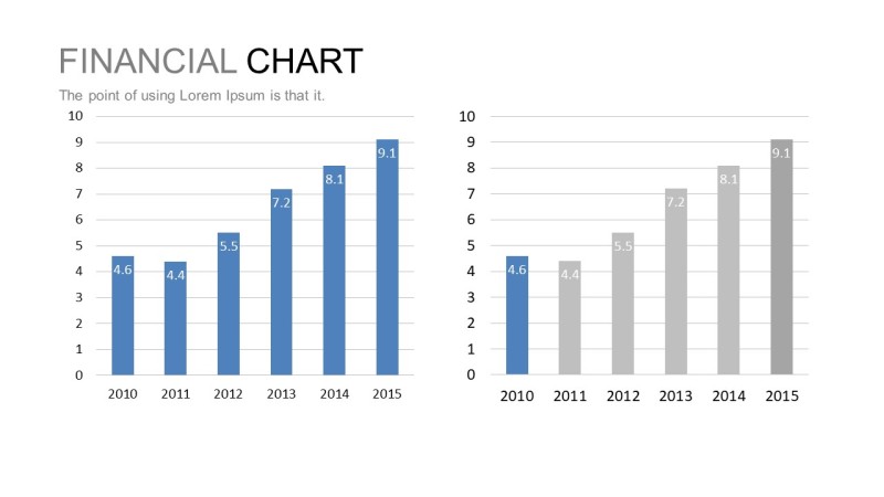 蓝色扁平人物数据PPT图表-23