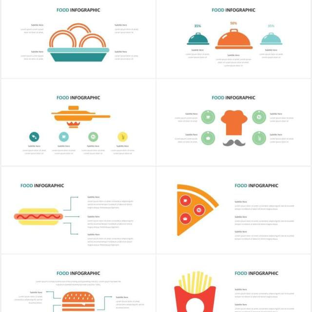 餐饮食品信息图表PPT素材Food Infographic Powerpoint Template 餐饮食品信息图表PPT素材Food Infographic Powerpoint Template