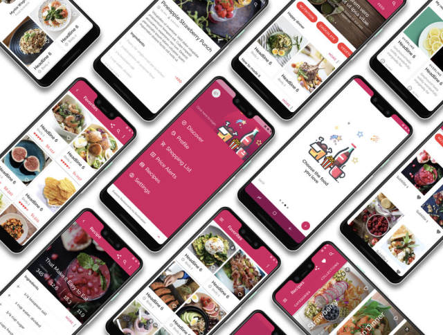 基于现代食品的移动UI工具包,用于Sketch。,Food Order UI Kits 基于现代食品的移动UI工具包,用于Sketch。,Food Order UI Kits