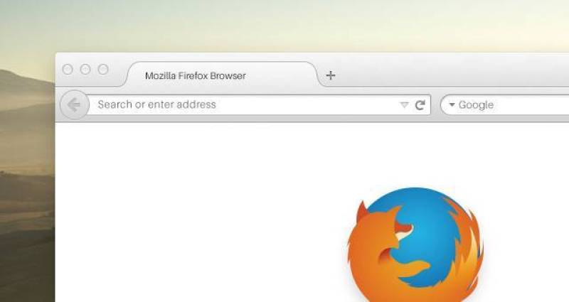 新的Firefox浏览器Psd Mockup