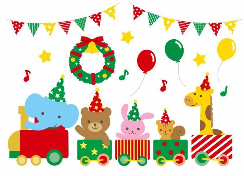 幼儿园火车圣诞节