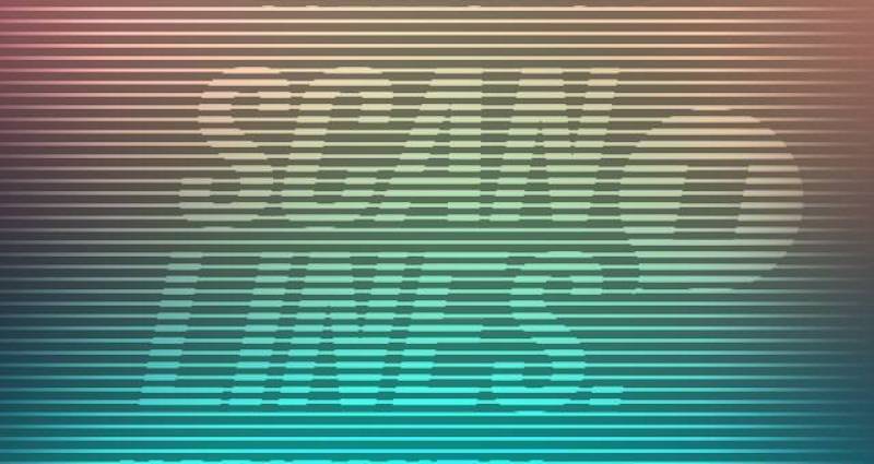 扫描线传单模板