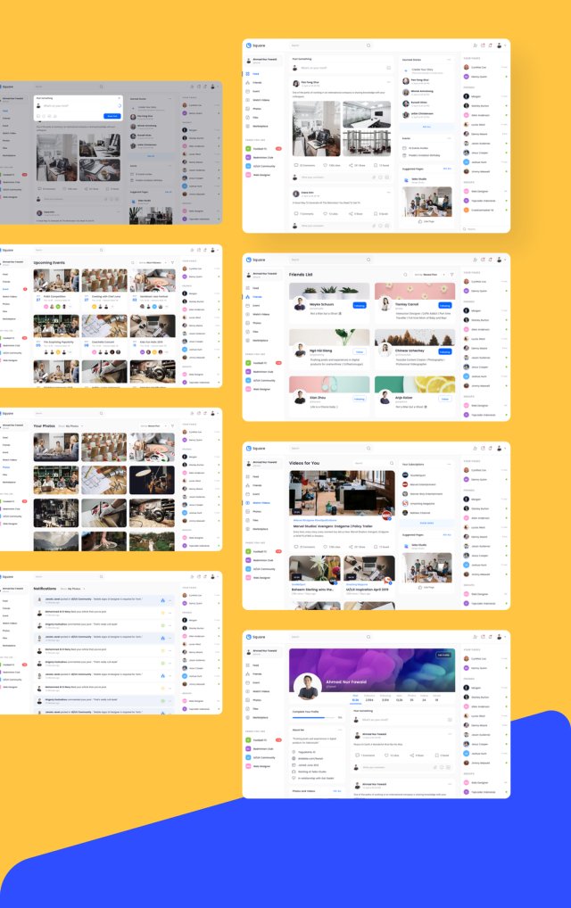 Square Dashboard UI工具包以激情和深度精确制作。方形仪表板UI工具包 Square Dashboard UI工具包以激情和深度精确制作。方形仪表板UI工具包