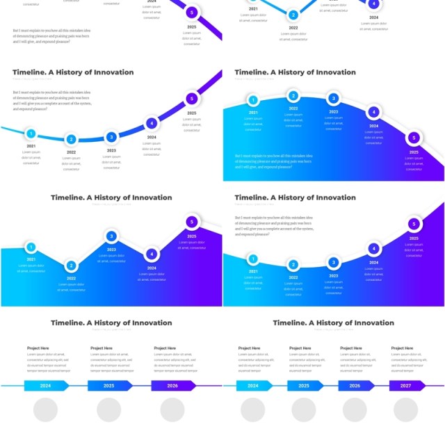 创新时间轴时间线PPT模板Timeline. A History of Innovation5