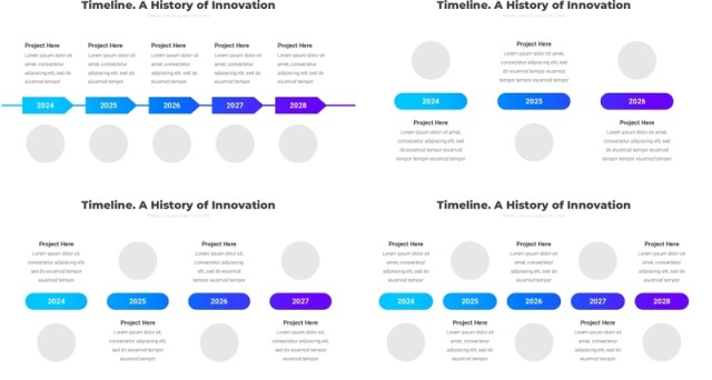 创新时间轴时间线PPT模板Timeline. A History of Innovation5