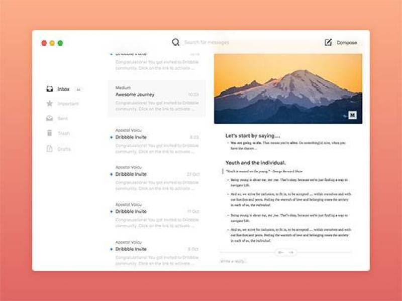 Simple Mail App