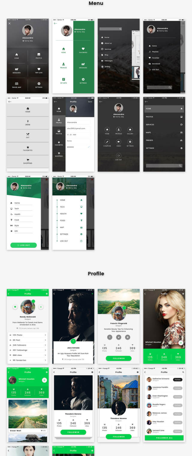 用于Sketch&Photoshop的iOS移动应用UI工具包,Chudu移动UI工具包 用于Sketch&Photoshop的iOS移动应用UI工具包,Chudu移动UI工具包