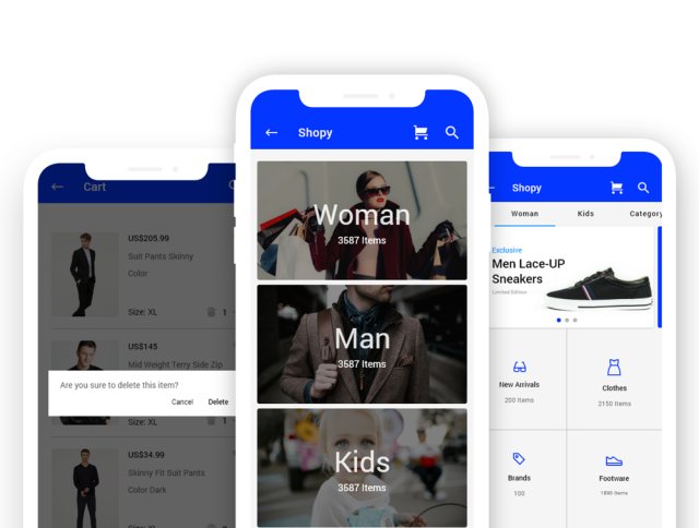 Shopy Ui套件,具有强大的视觉概念含XD源文件 Shopy Ui套件,具有强大的视觉概念含XD源文件