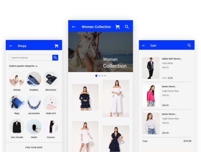 Shopy Ui套件,具有强大的视觉概念含XD源文件 Shopy Ui套件,具有强大的视觉概念含XD源文件