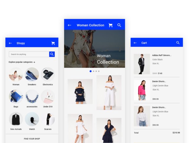 Shopy Ui套件,具有强大的视觉概念含XD源文件 Shopy Ui套件,具有强大的视觉概念含XD源文件