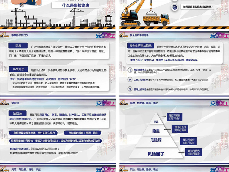 完整版企业安全培训安全隐患排查PPT模板