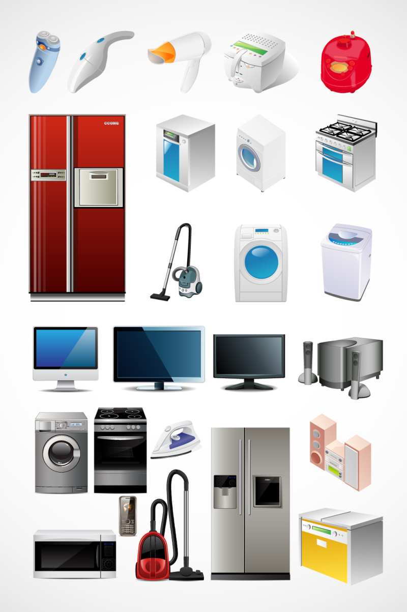 家电电器矢量素材