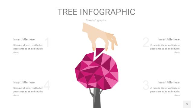 紫绿色树状图PPT图表9 紫绿色树状图PPT图表9