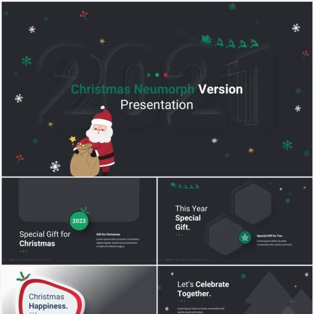 深色圣诞节创意图文版式设计PPT幻灯片模板2023 Versatile Xmas Dark 深色圣诞节创意图文版式设计PPT幻灯片模板2023 Versatile Xmas Dark