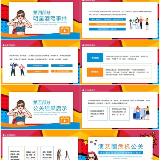 演艺圈的危机公关处理的基本原则动态PPT模板 演艺圈的危机公关处理的基本原则动态PPT模板
