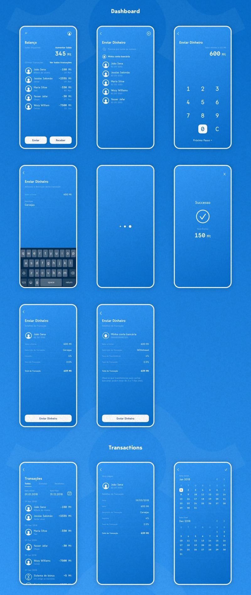 素描阵营UI套件，Cashly Fintech UI工具包