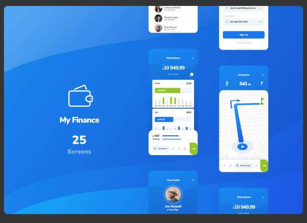 我的财务界面模板My Finance 我的财务界面模板My Finance