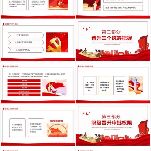全市综合管理类公务员职级晋升动态PPT模板 全市综合管理类公务员职级晋升动态PPT模板