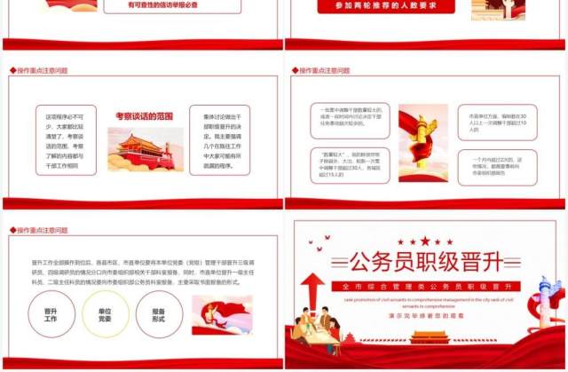 全市综合管理类公务员职级晋升动态PPT模板 全市综合管理类公务员职级晋升动态PPT模板