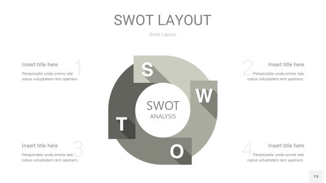 灰色SWOT图表PPT19 灰色SWOT图表PPT19