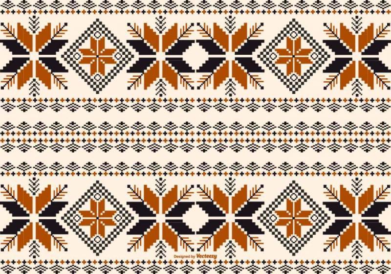 迪雅克/婆罗洲风格图案背景