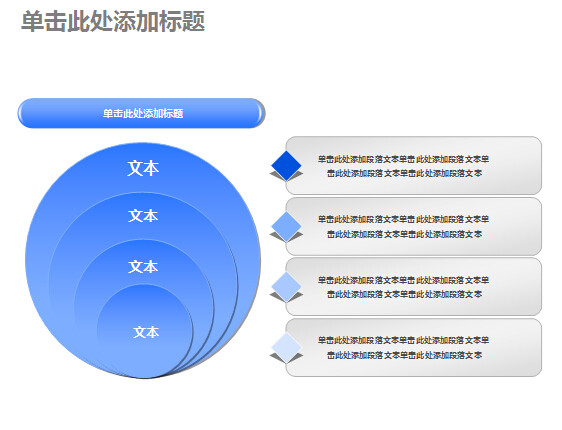 大圆套小圆多项包含PPT图表