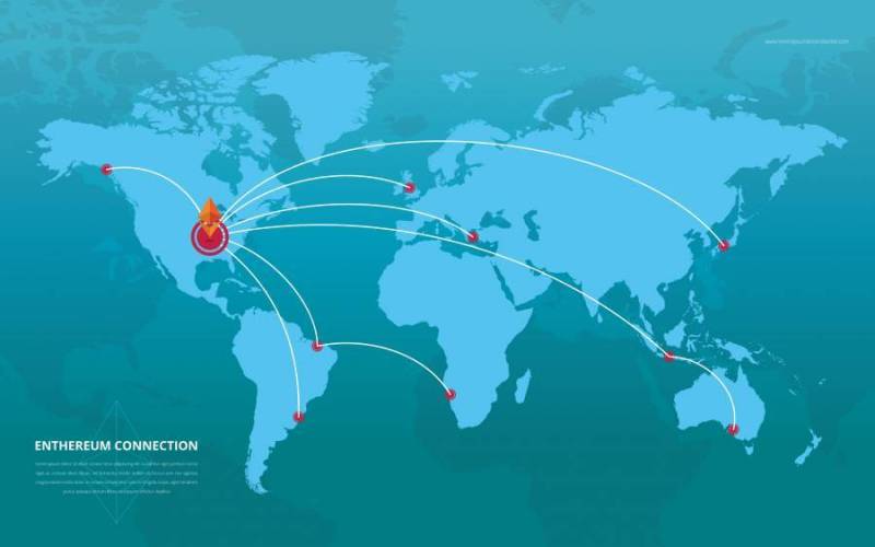 以太坊网络和连接图