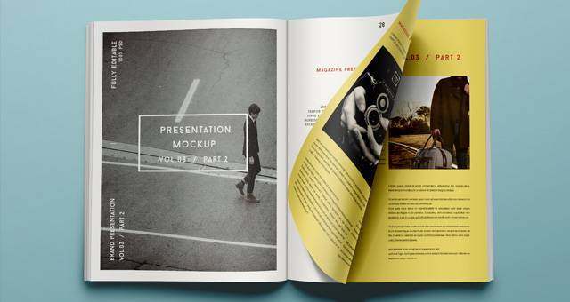 Psd Magazine Mockup View Vol3-2 Psd Magazine Mockup View Vol3-2