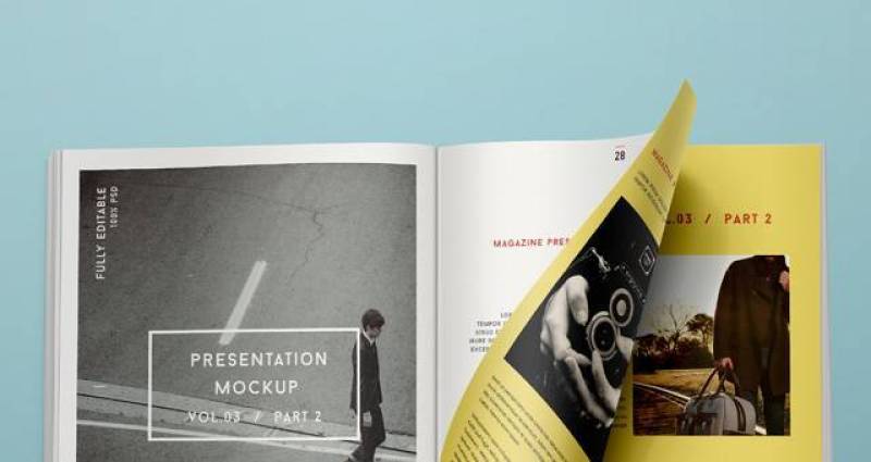 Psd Magazine Mockup View Vol3-2