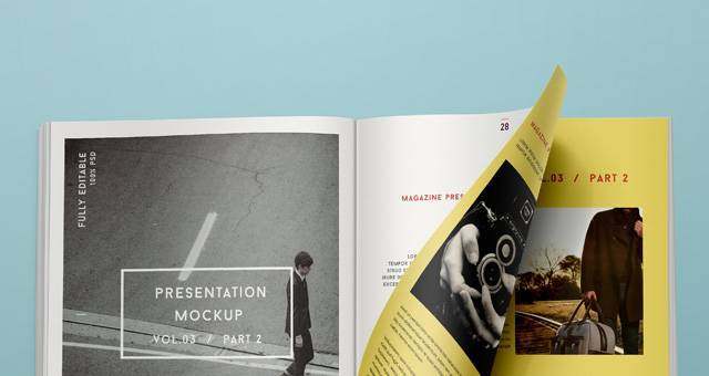 Psd Magazine Mockup View Vol3-2 Psd Magazine Mockup View Vol3-2