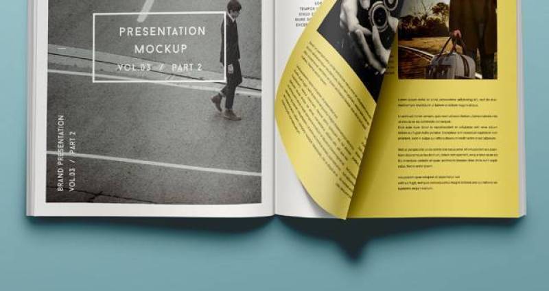 Psd Magazine Mockup View Vol3-2