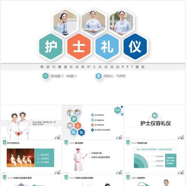 医院医疗护士护理礼仪培训课件PPT模板