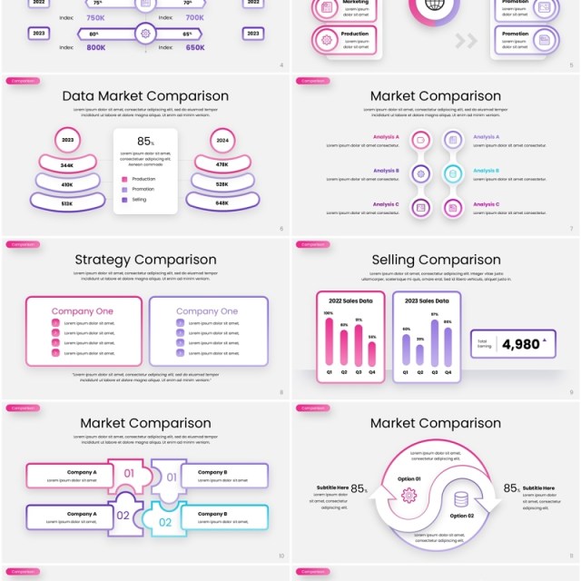 商业市场对比信息图表PPT素材模板Comparison - Infographic Presentation Template 商业市场对比信息图表PPT素材模板Comparison - Infographic Presentation Template