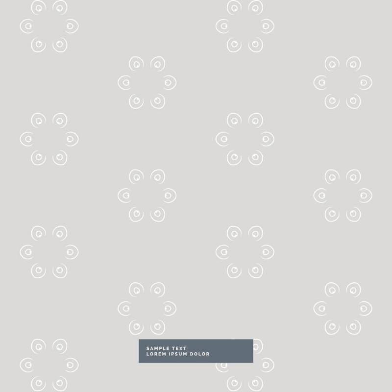 简单可爱的花朵图案